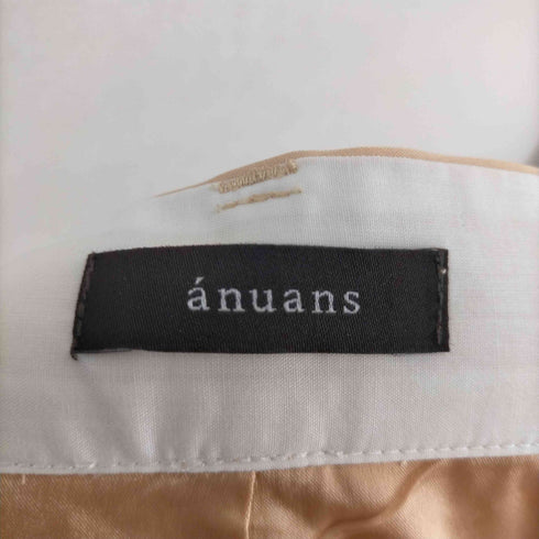 アニュアンス anuans 23AW グロスサテンツータックワイドパンツ レディース JPN:S