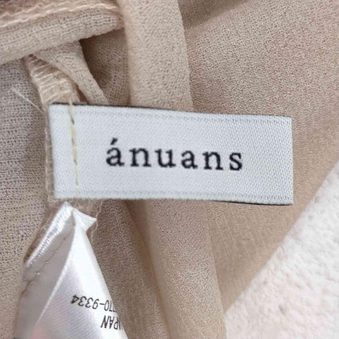 アニュアンス anuans 24SS シアーロングスリーブプルオーバー レディース FREE