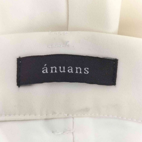 アニュアンス anuans ダブルクロスボックスタックパンツ レディース JPN:S