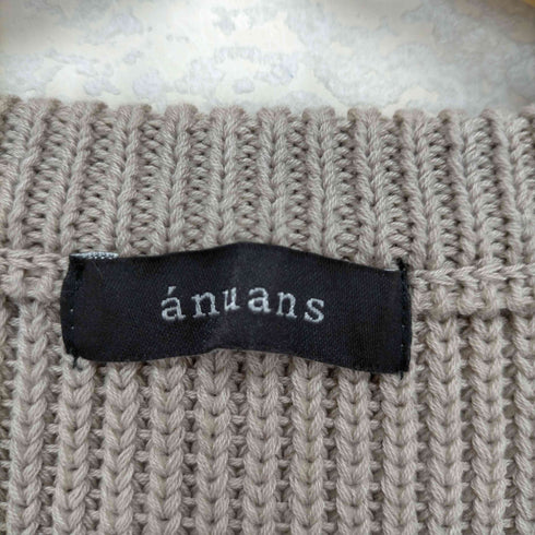 アニュアンス anuans グランジボートニットプルオーバー レディース FREE