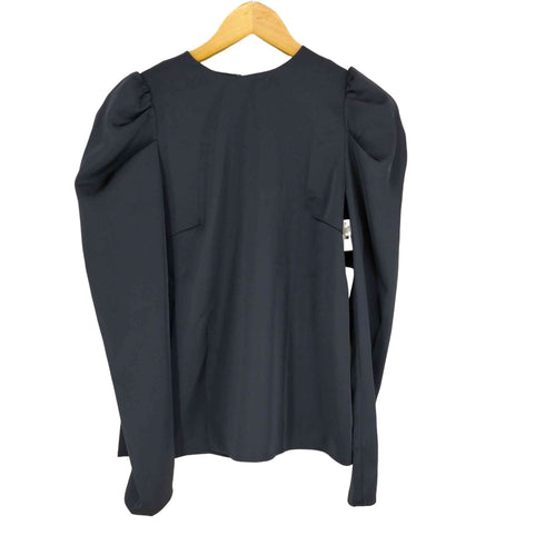 アニュアンス anuans 23AW グロスサテンドレープショルダーブラウス レディース FREE