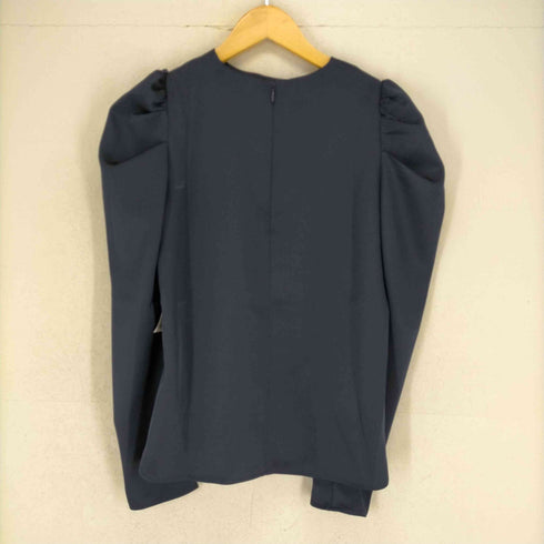 アニュアンス anuans 23AW グロスサテンドレープショルダーブラウス レディース FREE