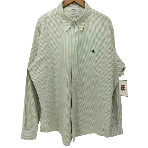 ブルックスブラザーズ BROOKS BROTHERS オックスフォードランダムストライプ シャツ メンズ import:XL