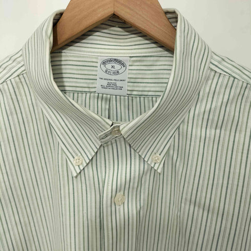 ブルックスブラザーズ BROOKS BROTHERS オックスフォードランダムストライプ シャツ メンズ import:XL