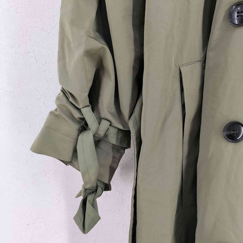 ザラ ZARA スウェットフード付き トレンチコート レディース S-M