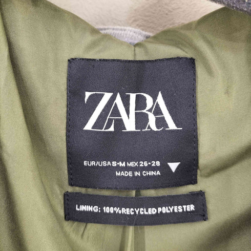 ザラ ZARA スウェットフード付き トレンチコート レディース S-M