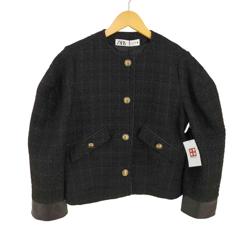 ザラ ZARA ツイードジャケット レディース import:S