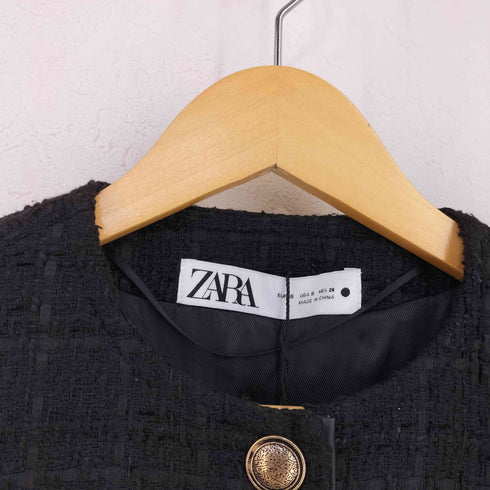 ザラ ZARA ツイードジャケット レディース import:S