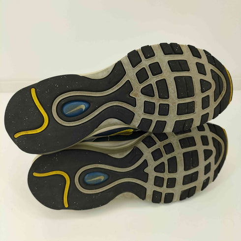 ナイキ NIKE AIR MAX 97 WOLF GREY/TOUR YELLOW-GYM BLUE ローカットスニーカー メンズ JPN:26