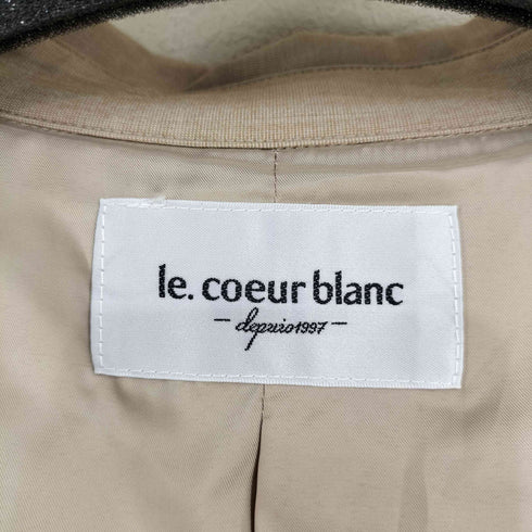 ルクールブラン le.coeur blanc リラックストレンチコート レディース JPN:38