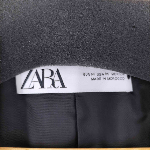 ザラ ZARA タータンチェックオーバーサイズテーラードジャケット レディース import:M