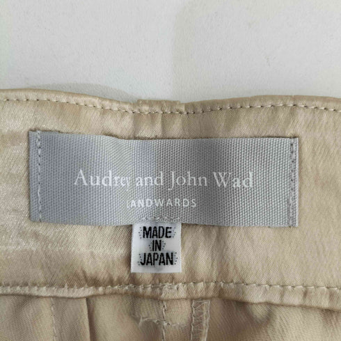 オードリーアンドジョンワッド Audrey and John Wad アセテート サテン スラックス パンツ レディース JPN:M