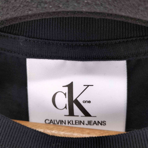 シーケーカルバンクライン ck Calvin Klein CK ONE Logo Crew Neck T-Shirt ロゴ クルーネック Tシャツ レディース import:S