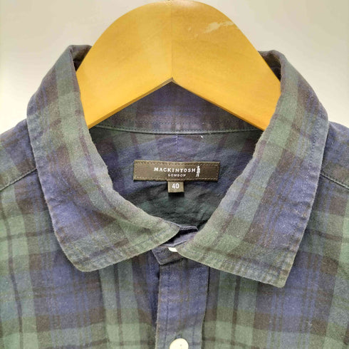 マッキントッシュ ロンドン Mackintosh LONDON 長袖チェックシャツ メンズ 40