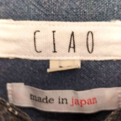 チャオ CIAO COTTON LINEN PRINT SHIRTS CAT メンズ JPN:M