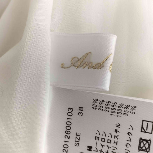 アンドクチュール And Couture ウエストリブ レースロングスカート レディース JPN:38