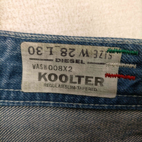 ディーゼル DIESEL WASH 008X2 KOOLTER ボタンフライ テーパードデニムパンツ メンズ W28 L30