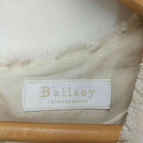 ボールジィトゥモローランド Ballsey TOMORROWLAND リネンコットンムーブ Vネックワンピース レディース 36