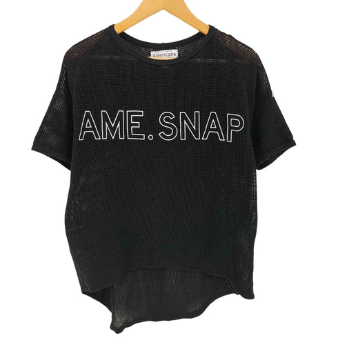 アメリカーナ Americana AME.SNAP メッシュカットソー レディース