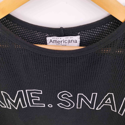 アメリカーナ Americana AME.SNAP メッシュカットソー レディース