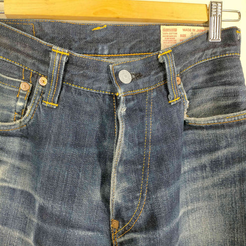 エヴィス EVISU LOT2000 道楽 ボタンフライ デニムパンツ メンズ 31X35