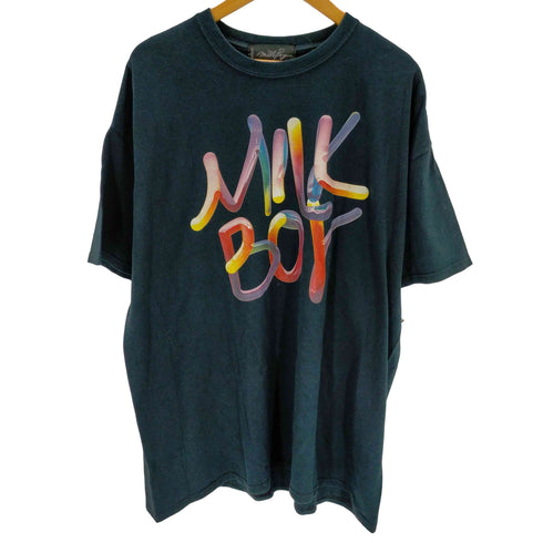 ミルクボーイ MILKBOY フロントプリント オーバーサイズクルーネックTシャツ メンズ