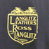 LANGLITZ LEATHERS ヘビーウェイトクルーネックロゴプリントTシャツ 両面プリント メンズ