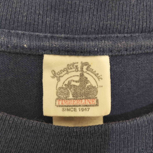 LANGLITZ LEATHERS ヘビーウェイトクルーネックロゴプリントTシャツ 両面プリント メンズ