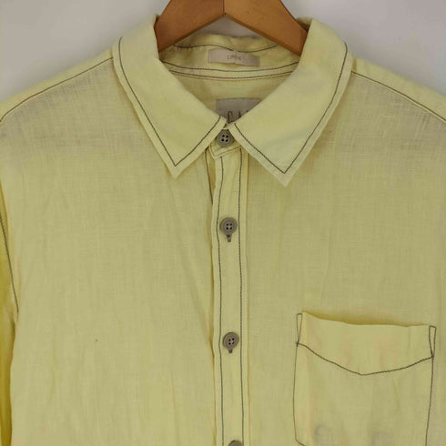 ギャップ Gap LINEN ステッチデザイン リネンシャツ メンズ import:L