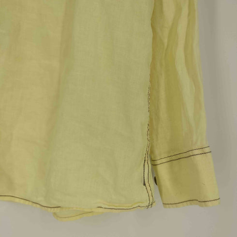 ギャップ Gap LINEN ステッチデザイン リネンシャツ メンズ import:L