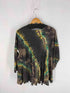 ラウンドネック タイダイ ギャザー L/S カットソー レディース