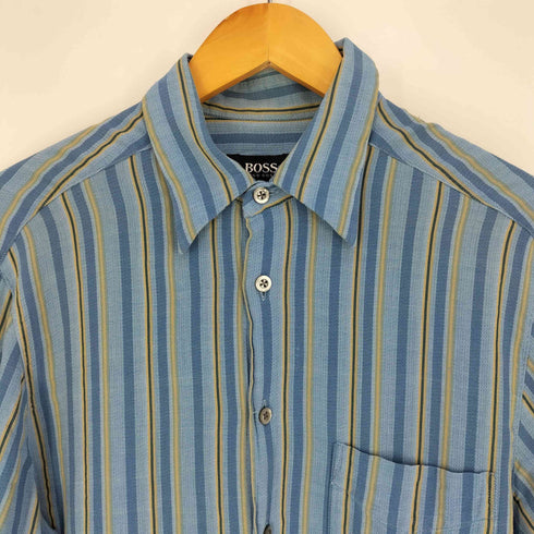 ボスヒューゴボス BOSS HUGO BOSS レギュラーカラーストライプシャツ メンズ import:M