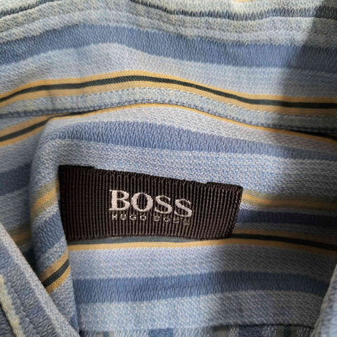 ボスヒューゴボス BOSS HUGO BOSS レギュラーカラーストライプシャツ メンズ import:M
