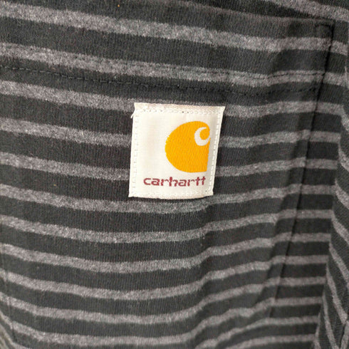 カーハート Carhartt フロントポケット ボーダー クルーネック S/S Tシャツ メンズ import:XL