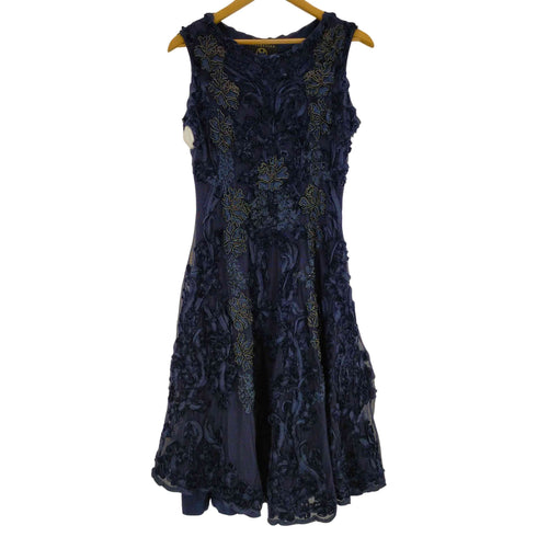 Phase Eight コレクション8ノースリーブ フラワーデザインドレス レディース 10