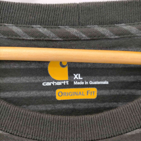 カーハート Carhartt フロントポケット ボーダー クルーネック S/S Tシャツ メンズ import:XL