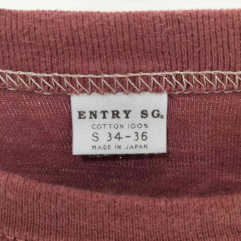 ENTRY SG ショートスリーブコットンクルーネックTシャツ メンズ import:S