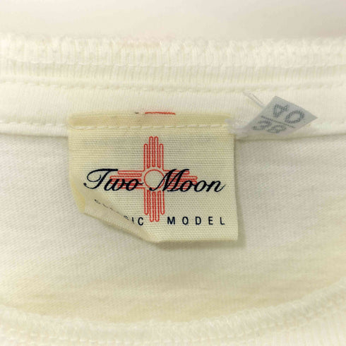 トゥームーン two moon コットン刺繍クルーネッククルーネックTシャツ メンズ
