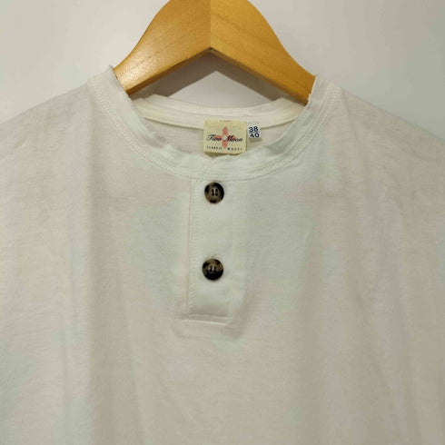 トゥームーン two moon コットンヘンリーネックTシャツ メンズ