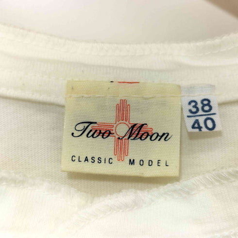 トゥームーン two moon コットンヘンリーネックTシャツ メンズ