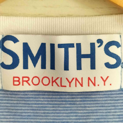スミス SMITH’S ボーダー ワンポケットTee メンズ import:L
