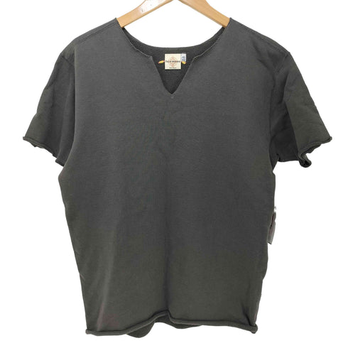 トゥームーン two moon コットンヘンリーネックTシャツ メンズ