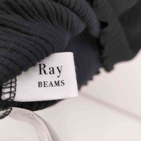 レイビームス Ray BEAMS ランダム リブ メロー ハイネック カットソー レディース FREE