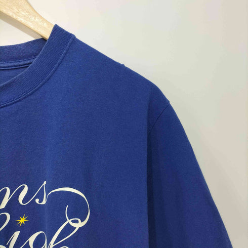 ユナイテッドアローズブルーレーベル UNITED ARROWS BLUE LABEL コットンロゴプリントクルーネックTシャツ メンズ