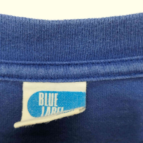 ユナイテッドアローズブルーレーベル UNITED ARROWS BLUE LABEL コットンロゴプリントクルーネックTシャツ メンズ