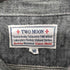 トゥームーン two moon 白ステッチ短丈ショートスリーブシャツ メンズ US:38