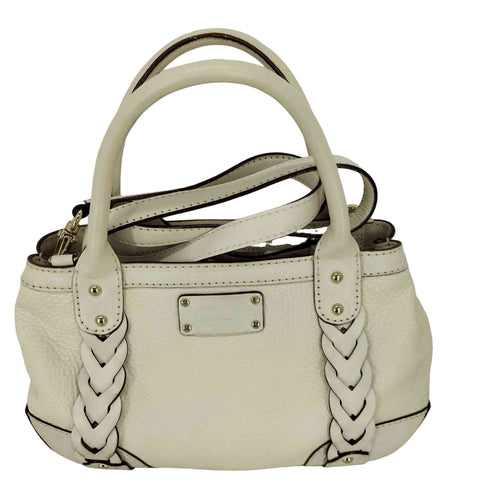 ケイトスペード Kate spade 2WAYレザーバッグ 編み混みデザイン レディース