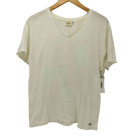 トゥームーン two moon コットンVネックTシャツ メンズ