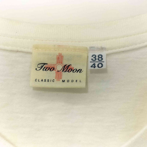 トゥームーン two moon コットンVネックTシャツ メンズ