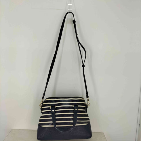 ケイトスペードニューヨーク kate spade NEW YORK レザー切替ボーダーハンドバッグ レディース